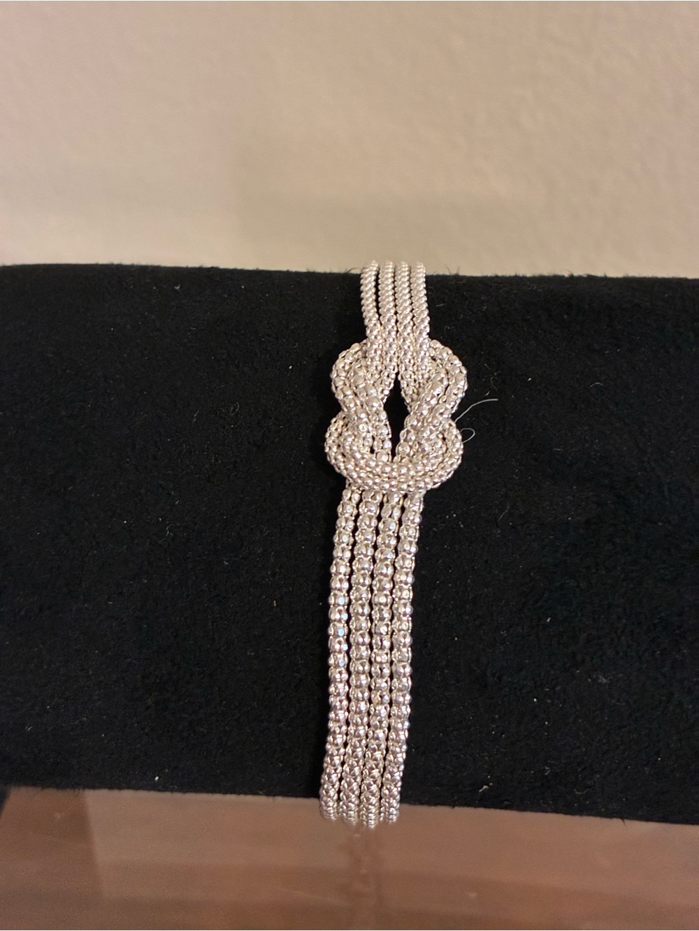 Four-Strand Bracelet .925 Sterling Silver with Knot